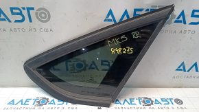 Rear right window glass, Ford Fusion mk5 13-20 matte, scratches on the glass