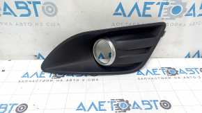 Front left fog light frame for Ford C-max MK2 2013-2018 USA with chrome ring, scratches, broken mount