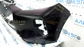 Front bumper, bare, Ford Escape MK4 23-24, for parking sensors and automatic parking, red, non-factory holes, scratch