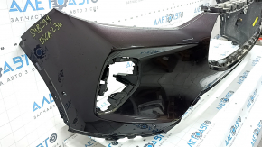 Front bumper, bare, Ford Escape MK4 23-24, for parking sensors and automatic parking, red, non-factory holes, scratch