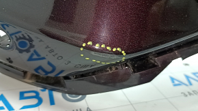 Front bumper, bare, Ford Escape MK4 23-24, for parking sensors and automatic parking, red, non-factory holes, scratch