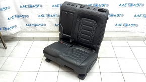 Left rear seat for Ford Escape MK4 2023-2024 without airbag, manual, black leather, perforated, with armrest, with belt, dented