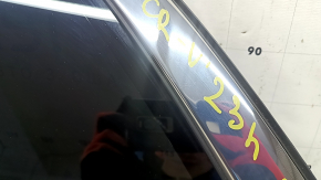 Rear left window, blind glass, Honda CRV 23-25, tinted, chrome, scratches on chrome