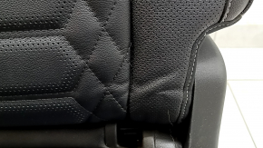 Left rear seat for Ford Escape MK4 2023-2024 without airbag, manual, black leather, perforated, with armrest, with belt, dented
