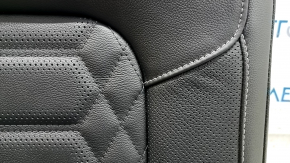Left rear seat for Ford Escape MK4 2023-2024 without airbag, manual, black leather, perforated, with armrest, with belt, dented