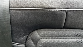 Left rear seat for Ford Escape MK4 2023-2024 without airbag, manual, black leather, perforated, with armrest, with belt, dented