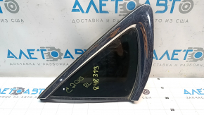 Rear left window, blind glass, Chrysler 200 15-17, chrome, scratches on chrome, scratches on glass