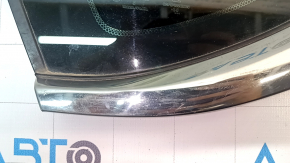 Rear left window, blind glass, Chrysler 200 15-17, chrome, scratches on chrome, scratches on glass