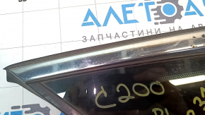 Rear left window, blind glass, Chrysler 200 15-17, chrome, scratches on chrome, scratches on glass