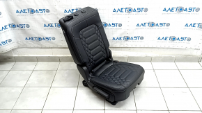 Right rear seat for Ford Escape MK4 2023-2024 without airbag, mechanical, black leather, perforated, dented