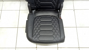 Right rear seat for Ford Escape MK4 2023-2024 without airbag, mechanical, black leather, perforated, dented