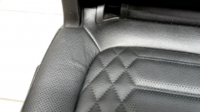 Right rear seat for Ford Escape MK4 2023-2024 without airbag, mechanical, black leather, perforated, dented