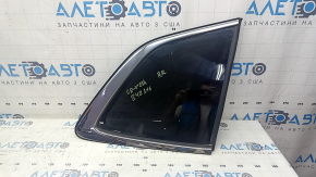 Rear right window, blind glass, Honda CRV 23-25, tinted, chrome, scratches on chrome