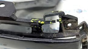 Rear right bumper, bare, for Ford Escape MK4 20-24, for parking, red, dented, scratched, scuffed, cracked, cracked mounts, broken and chipped mounts