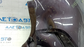 Rear right bumper, bare, for Ford Escape MK4 20-24, for parking, red, dented, scratched, scuffed, cracked, cracked mounts, broken and chipped mounts