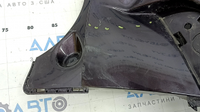 Rear right bumper, bare, for Ford Escape MK4 20-24, for parking, red, dented, scratched, scuffed, cracked, cracked mounts, broken and chipped mounts