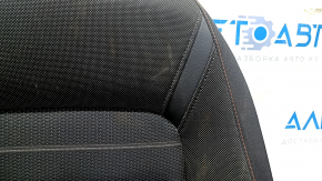 Honda CRV 23-25 passenger seat without airbag, manual, heated, black cloth with orange stitching, Sport, dry-cleanable