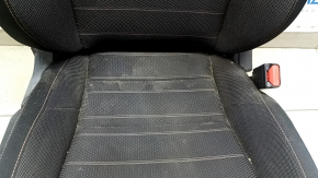 Honda CRV 23-25 passenger seat without airbag, manual, heated, black cloth with orange stitching, Sport, dry-cleanable