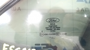 Rear right window, fixed glass, Ford Escape MK4 20-25 tinted, chrome