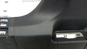 Lower left center pillar trim for Nissan Rogue 21-24, black, S US built, with plug, scratches