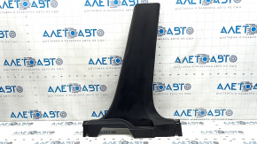 Nissan Rogue 21-24 black center pillar trim, lower right, S US built, with plug, scratches