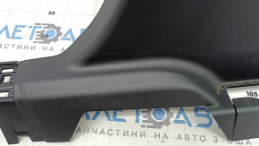 Nissan Rogue 21-24 black center pillar trim, lower right, S US built, with plug, scratches