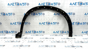 Front left fender arch trim for Nissan Rogue 21-24 US built, structure, scratches, crack in fastener, broken fasteners, in trash