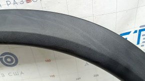 Front left fender arch trim for Nissan Rogue 21-24 US built, structure, scratches, crack in fastener, broken fasteners, in trash