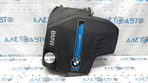 BMW X5 F15 16-18 plug-in engine cover, broken fasteners, melted