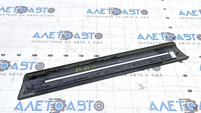 Front right outer door sill trim for Audi Q7 16-25, black with chrome, worn