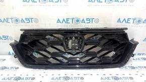 Radiator grille assembly Honda CRV 23-25 HEV with black glossy molding, bumpers, sand