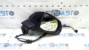 Right side mirror assembly for Audi Q7 16-19, 15+4 pins, heated, auto-dimming, auto-folding, turn signal, camera, BSM, black
