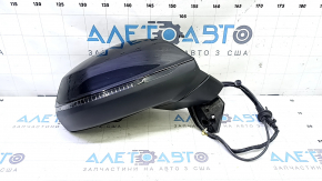 Right side mirror assembly for Audi Q7 16-19, 15+4 pins, heated, auto-dimming, auto-folding, turn signal, camera, BSM, black