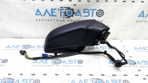 Right side mirror assembly for Audi Q7 16-19, 15+4 pins, heated, auto-dimming, auto-folding, turn signal, camera, BSM, black