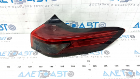 Nissan Rogue 21-24 right outer fender light, halogen + LED, built-in, scratches, glued on