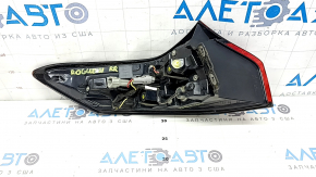 Nissan Rogue 21-24 right outer fender light, halogen + LED, built-in, scratches, glued on