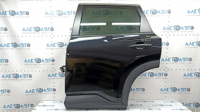 Rear left door assembly for Nissan Rogue 21-24 S, SV, tinted, black KH3, bumper, scratches on glass