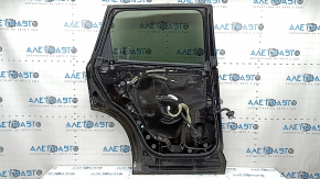 Rear left door assembly for Nissan Rogue 21-24 S, SV, tinted, black KH3, bumper, scratches on glass