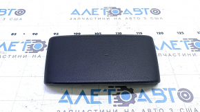 Audi Q7 16-25 black leather rear upper center console trim, dents