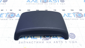 Audi Q7 16-25 black leather rear upper center console trim, dents
