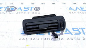 Left B-pillar air duct deflector for Audi Q7 16-19 black, mounting brackets