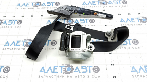 Driver's seat belt with tensioner Nissan Rogue 21-24 black US built, with squib, worn