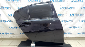 BMW 3 G20 19-24 keyless rear right door assembly, black 475, glossy black moldings, scratches