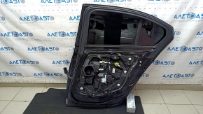 BMW 3 G20 19-24 keyless rear right door assembly, black 475, glossy black moldings, scratches