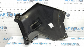 Left rear bumper, bare, Nissan Rogue 21-23 US built, black
