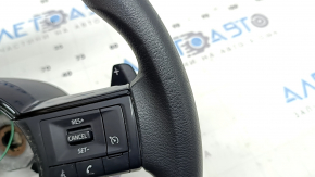 Nissan Rogue 21-21 steering wheel assembly, black rubber, US built, with paddle shifters, dented, worn
