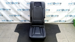 Rear seats, 2nd row, center, Audi Q7 16-19, black leather, with belt