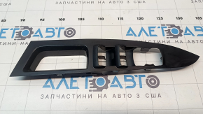 Front left window control trim for Ford Fusion mk5 13-20, gloss black, worn