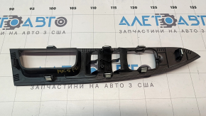 Front left window control trim for Ford Fusion mk5 13-20, gloss black, worn