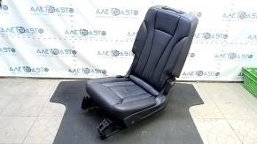 Rear seats, 2nd row left, Audi Q7 16-19, black leather, heated